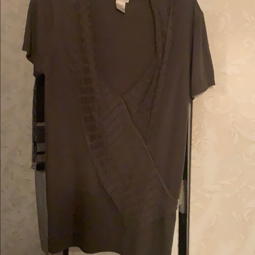 Olive green sweater dress